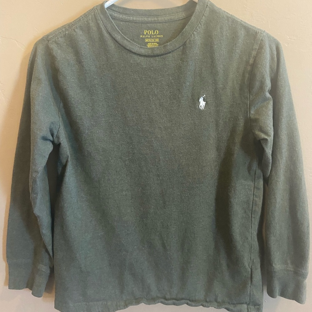 Polo Ralph Lauren
Big Boys Cotton Jersey Long-Sleeve T-shirt army green 10/12